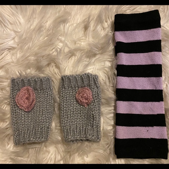 Other - Girls fingerless mittens arm/leg warmers lot